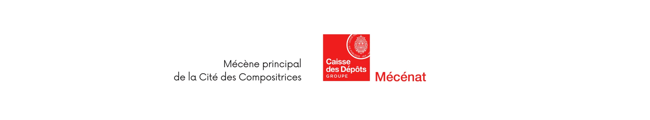 Caisse des Dépôts - mécène principal